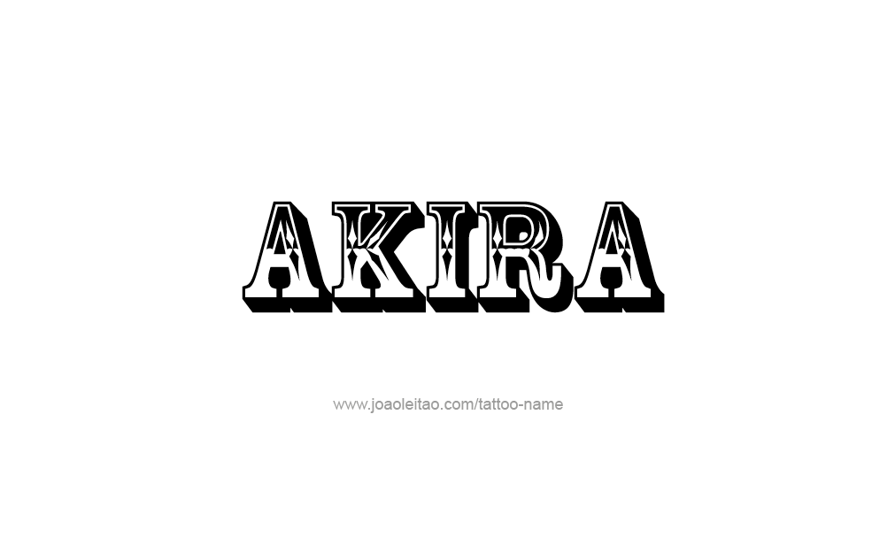 Tattoo Design  Name Akira   