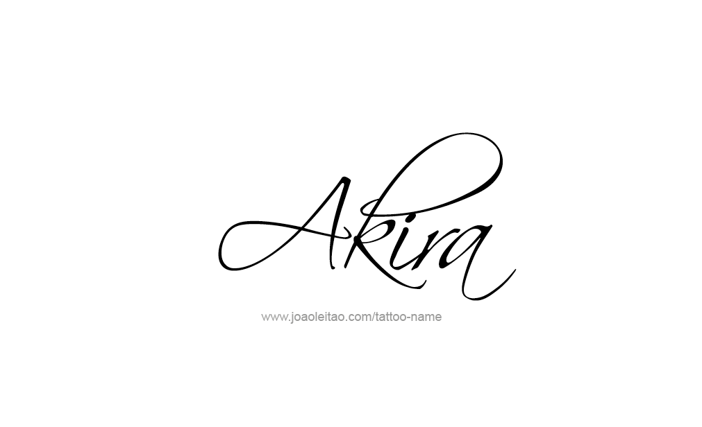 Tattoo Design  Name Akira   