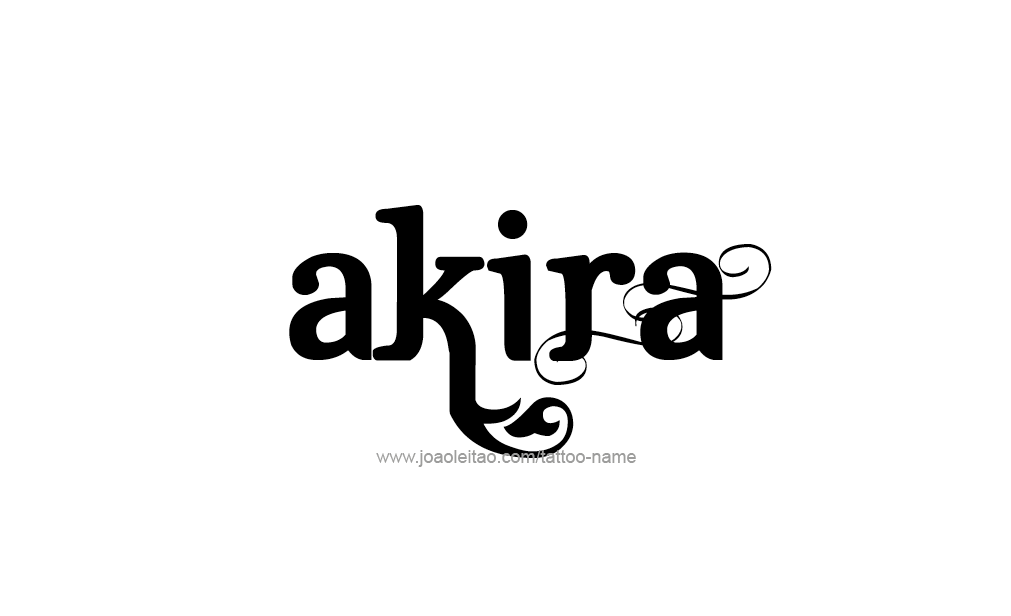 Tattoo Design  Name Akira   