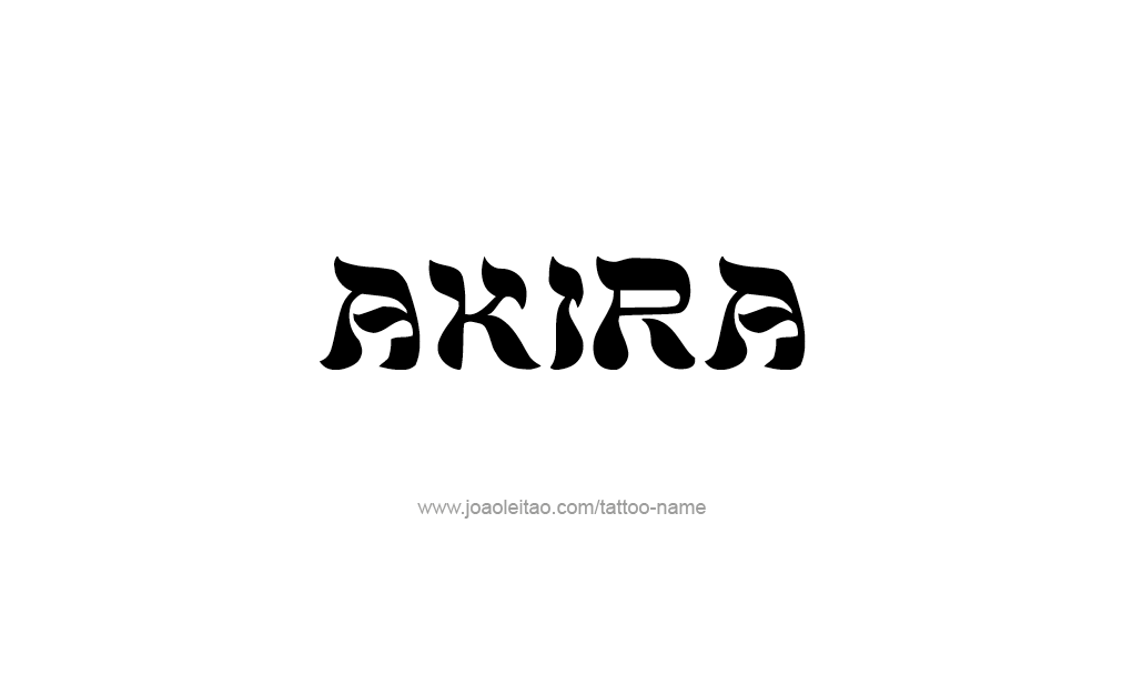 Tattoo Design  Name Akira   