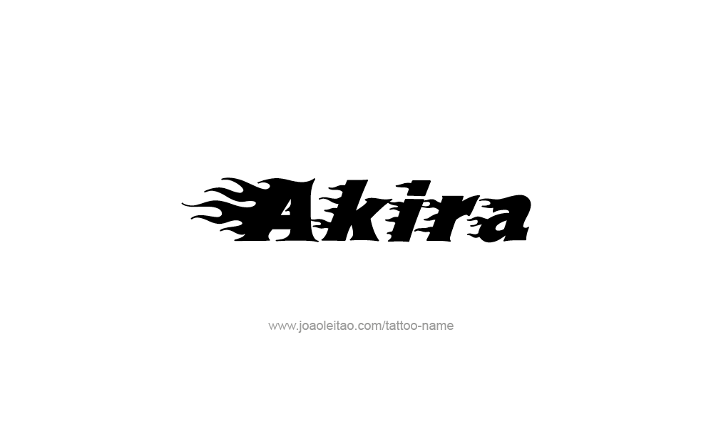 Tattoo Design  Name Akira   