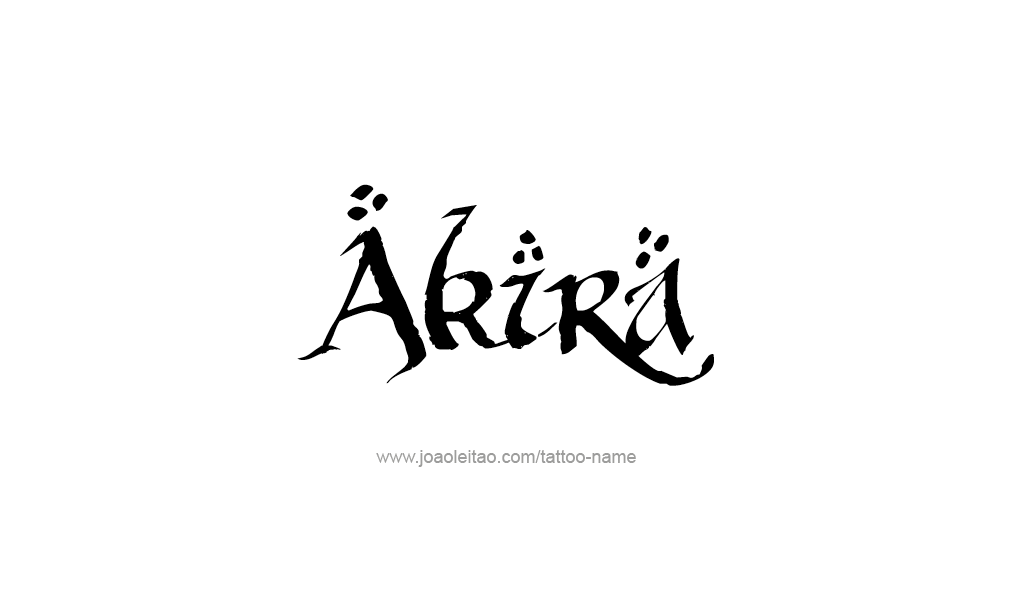 Tattoo Design  Name Akira   