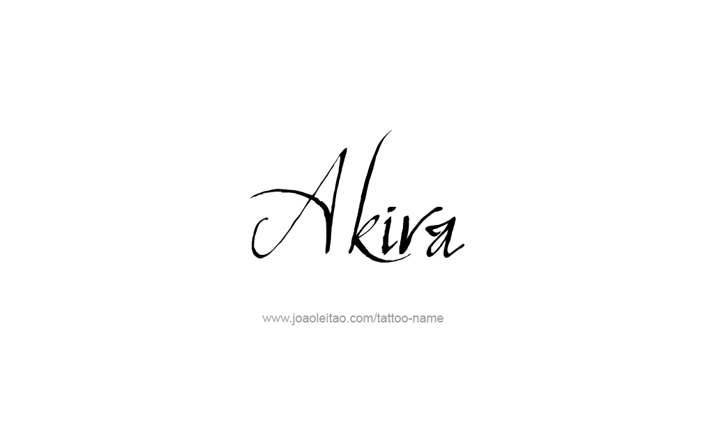 Tattoo Design  Name Akira   