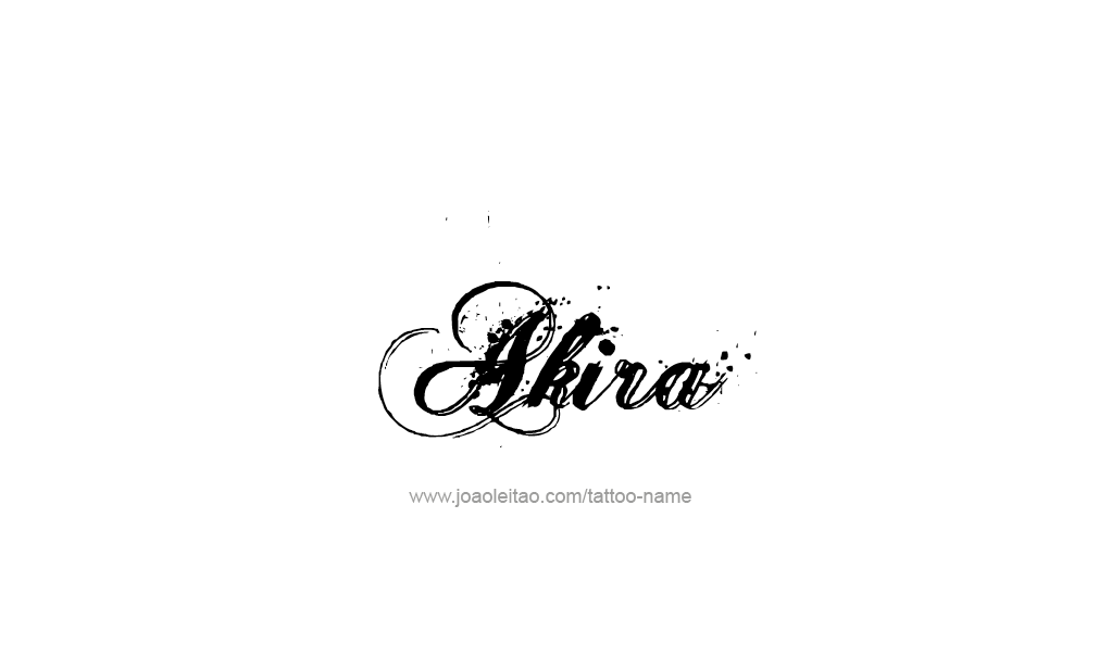 Tattoo Design  Name Akira   