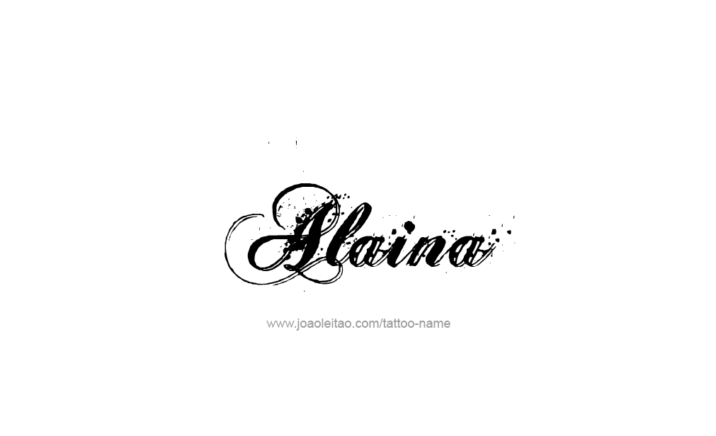 Tattoo Design  Name Alaina   