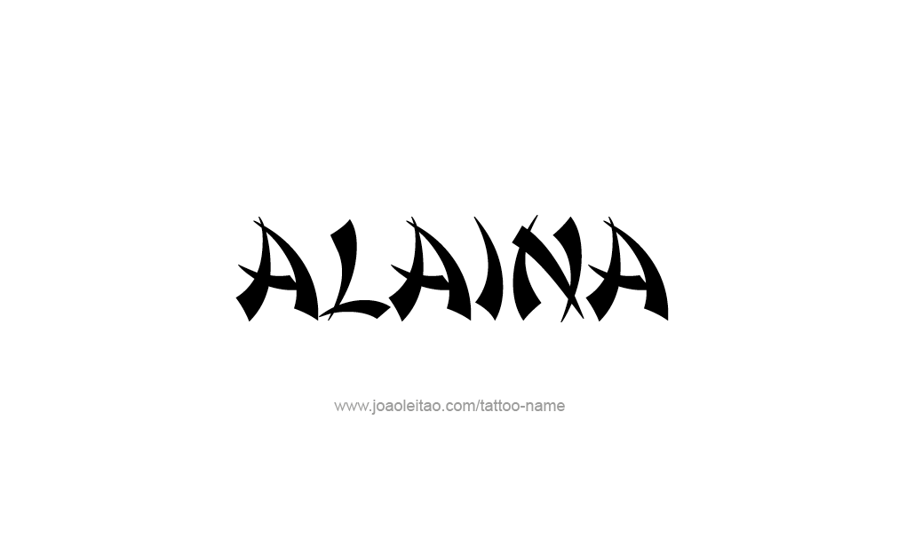 Tattoo Design  Name Alaina