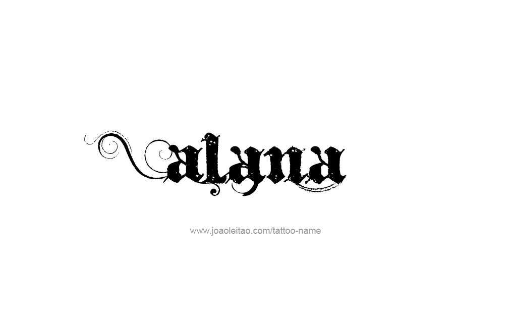 Tattoo Design  Name Alana   