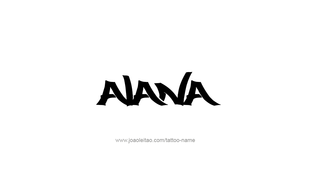 Tattoo Design  Name Alana   