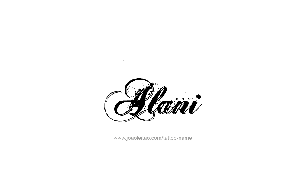 Tattoo Design  Name Alani   