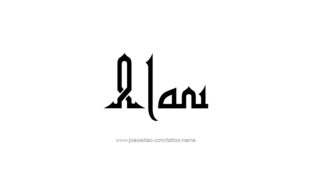 Tattoo Design  Name Alani   