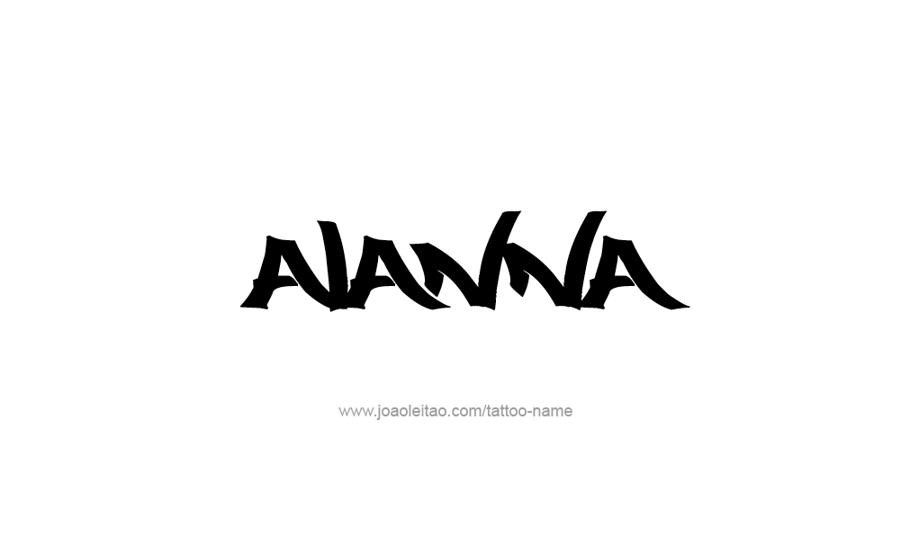 Tattoo Design  Name Alanna   