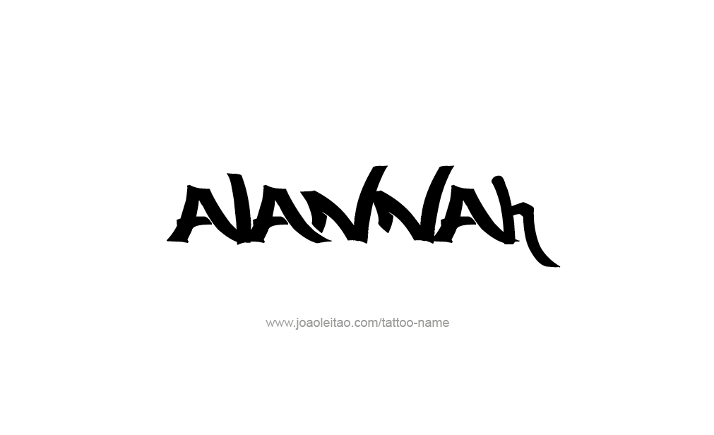 Tattoo Design  Name Alannah   