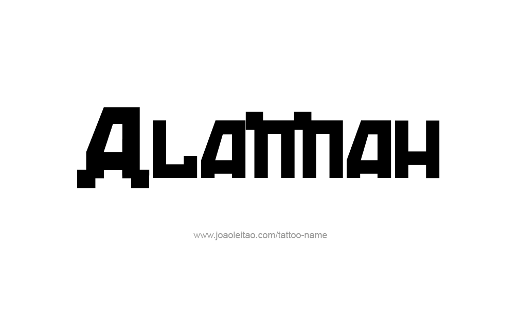 Tattoo Design  Name Alannah   