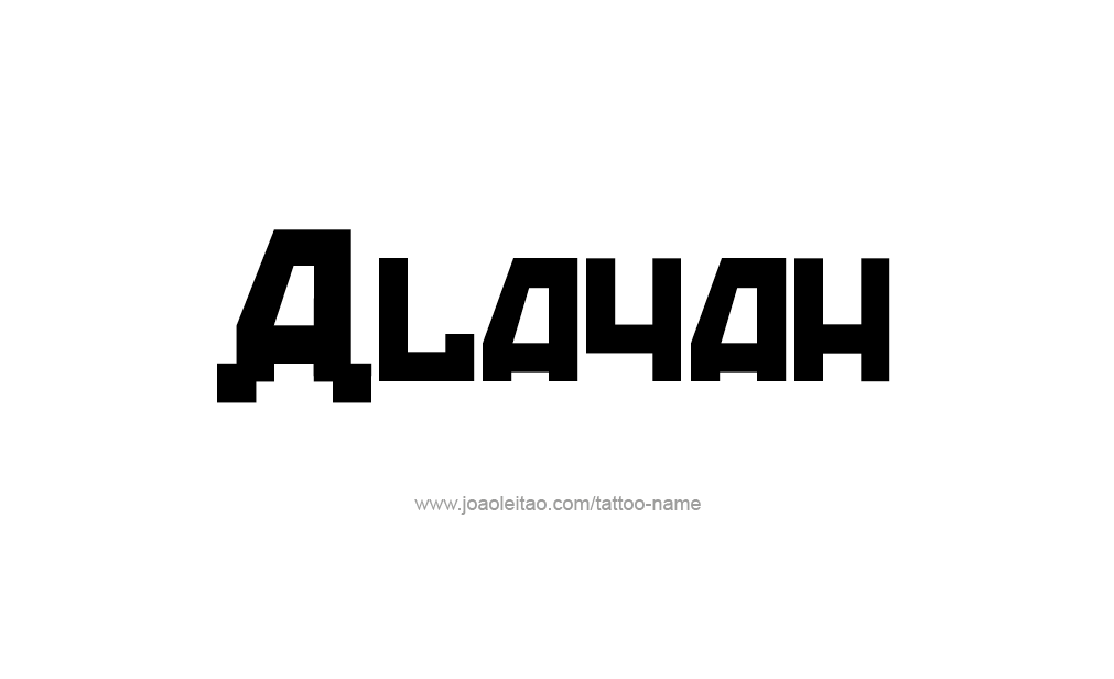 Tattoo Design  Name Alayah   