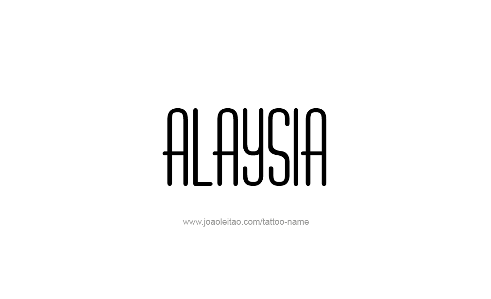 Tattoo Design  Name Alaysia   