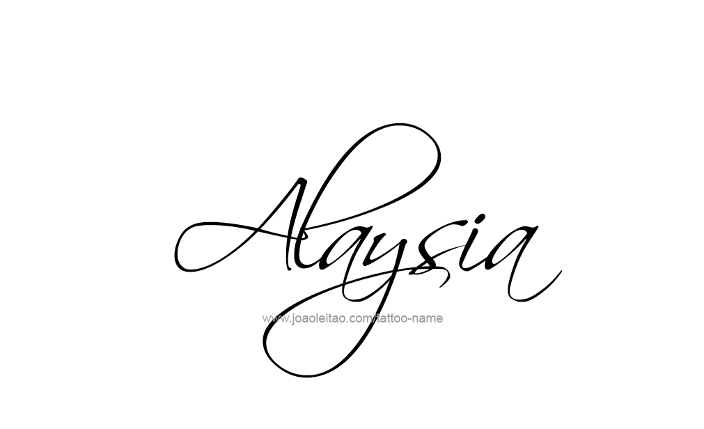Tattoo Design  Name Alaysia   