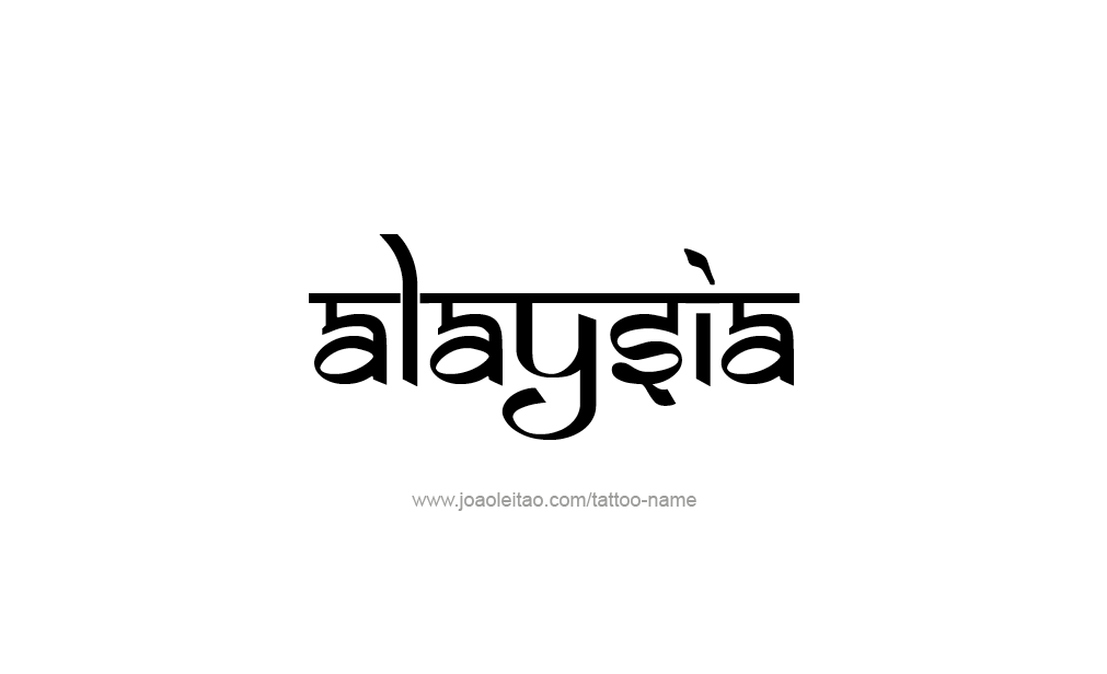 Tattoo Design  Name Alaysia   