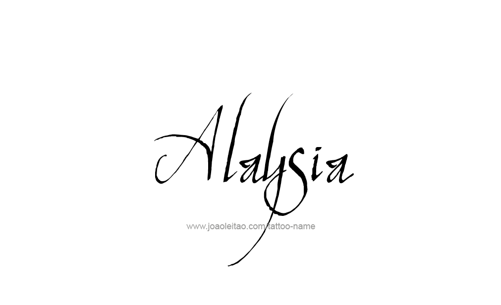 Tattoo Design  Name Alaysia   