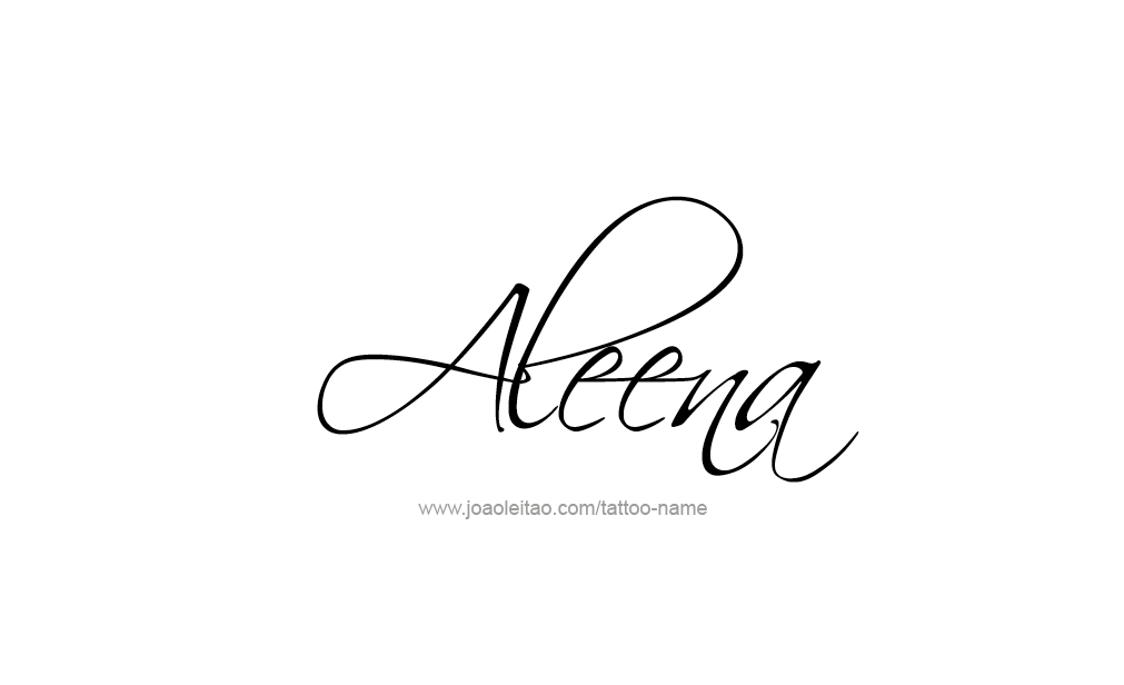 Tattoo Design  Name Aleena   