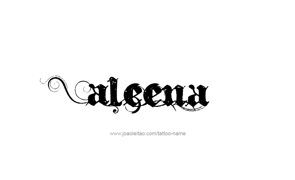 Tattoo Design  Name Aleena   