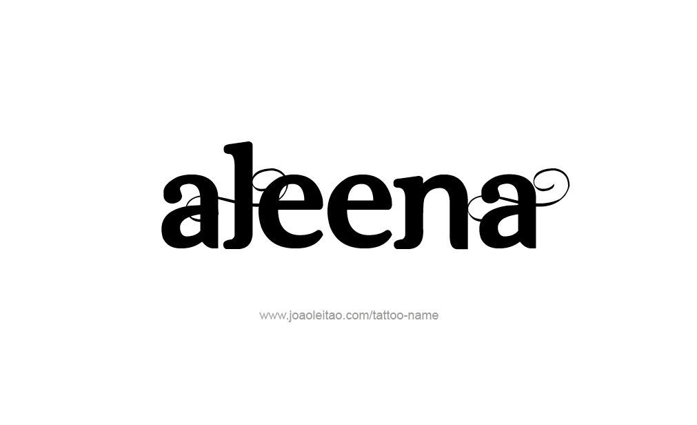 Tattoo Design  Name Aleena   