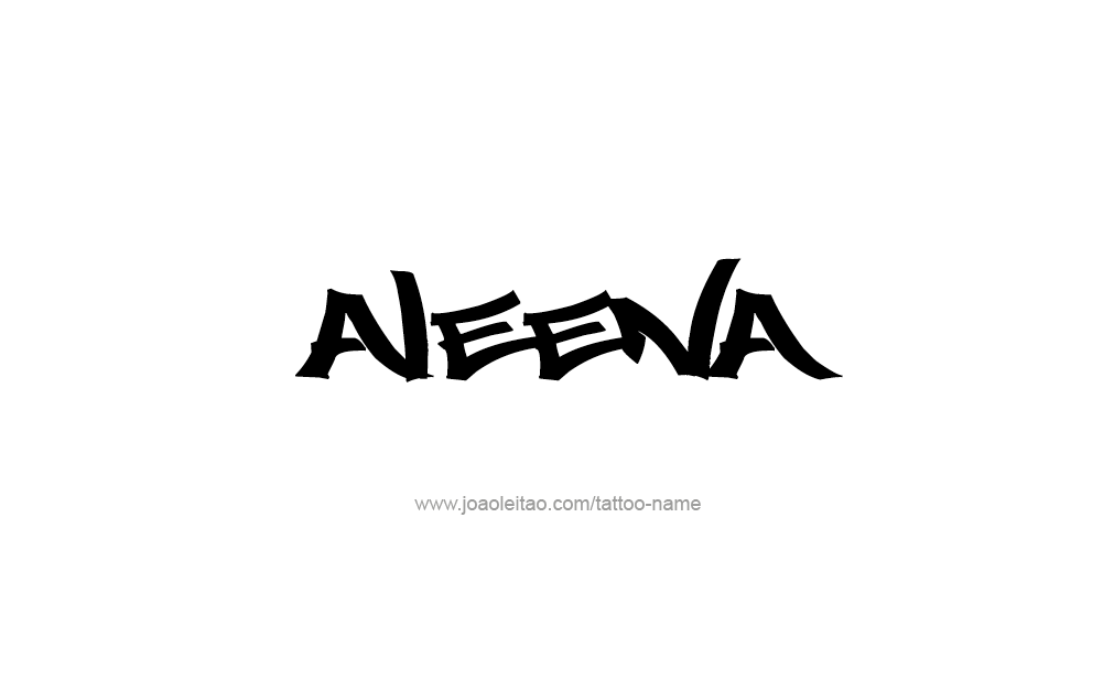 Tattoo Design  Name Aleena   