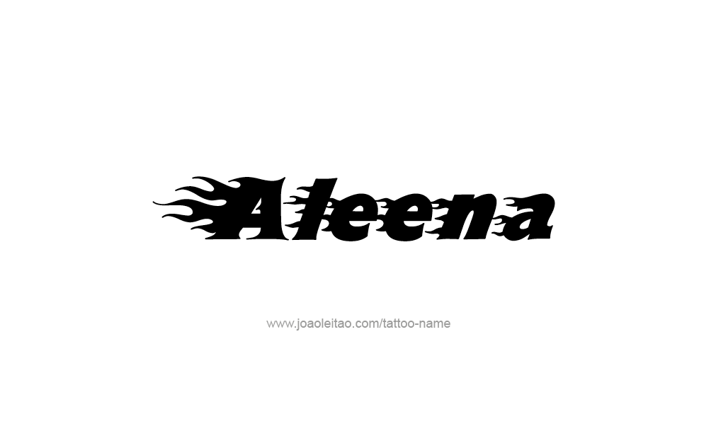 Tattoo Design  Name Aleena   