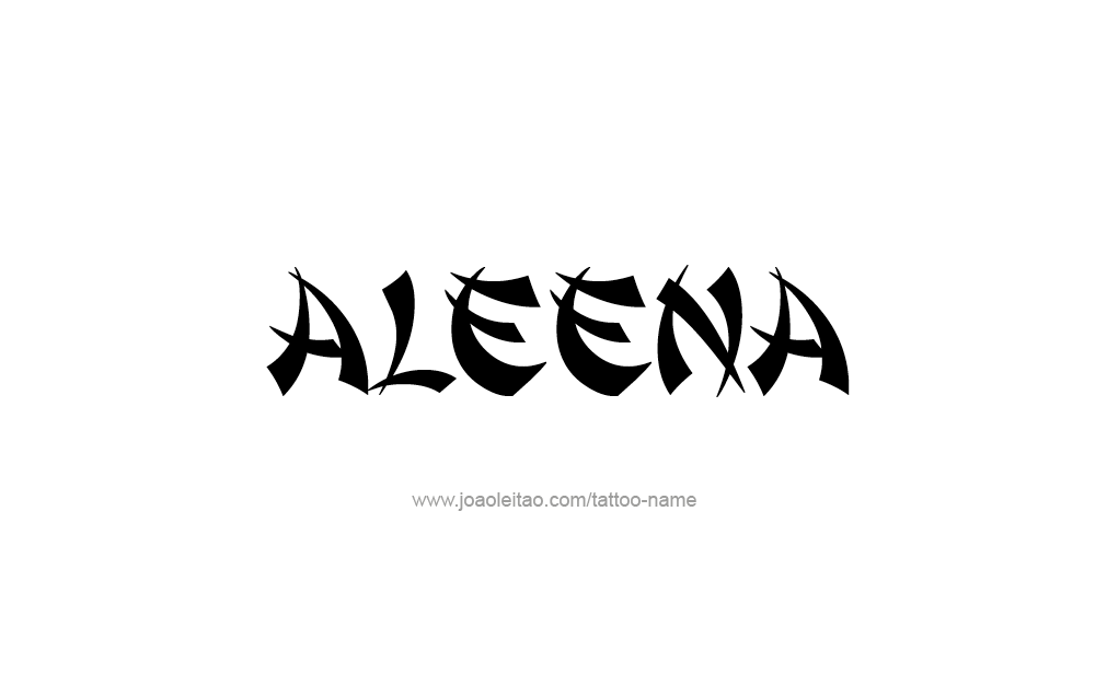 Tattoo Design  Name Aleena