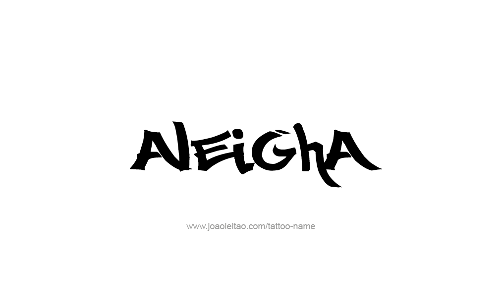 Tattoo Design  Name Aleigha   