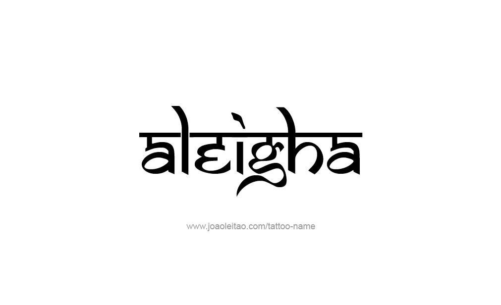 Tattoo Design  Name Aleigha   