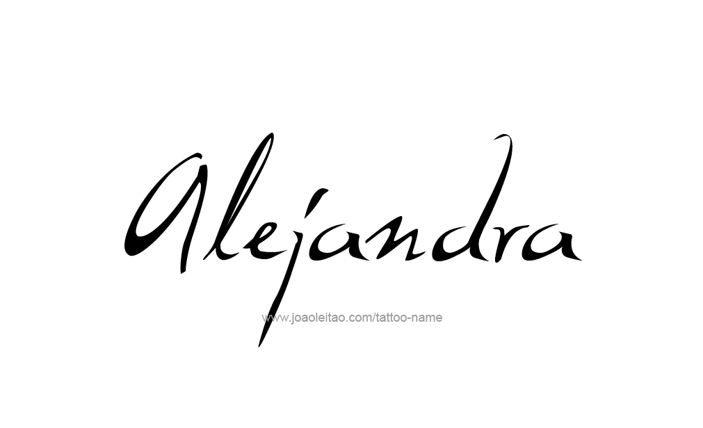 Tattoo Design  Name Alejandra   