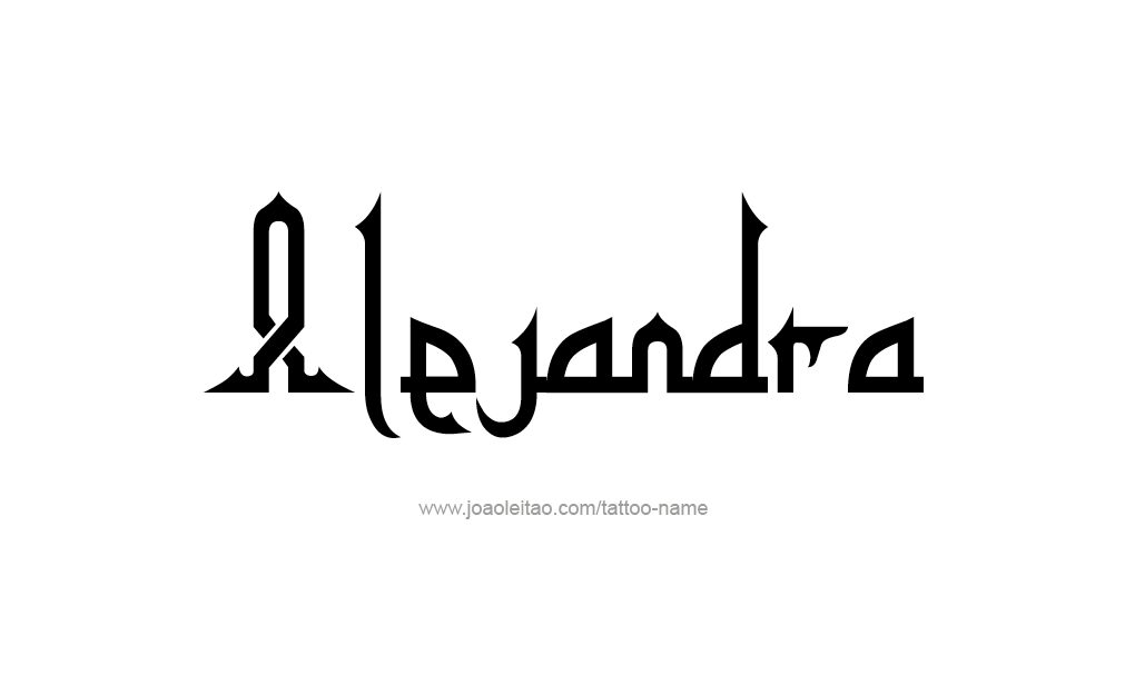 Tattoo Design  Name Alejandra   