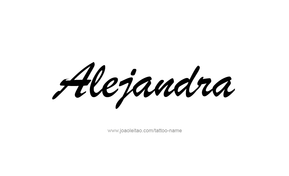 Tattoo Design  Name Alejandra   