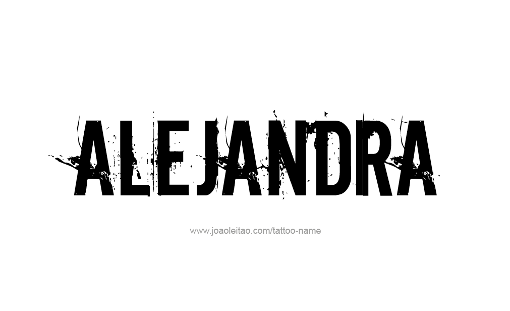 Tattoo Design  Name Alejandra   