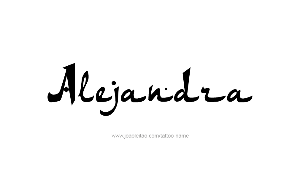 Tattoo Design  Name Alejandra   