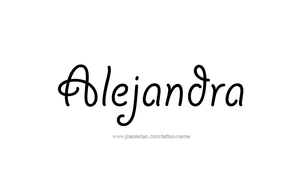 Tattoo Design  Name Alejandra   