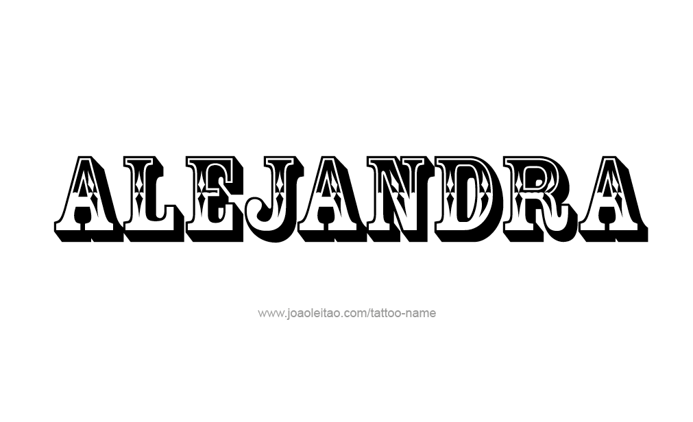 Tattoo Design  Name Alejandra   