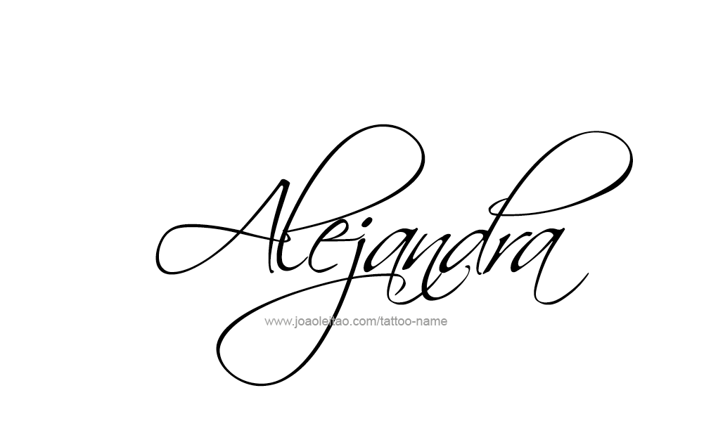 Tattoo Design  Name Alejandra   