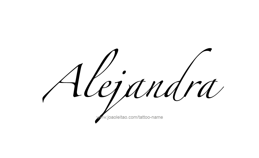 Tattoo Design  Name Alejandra   