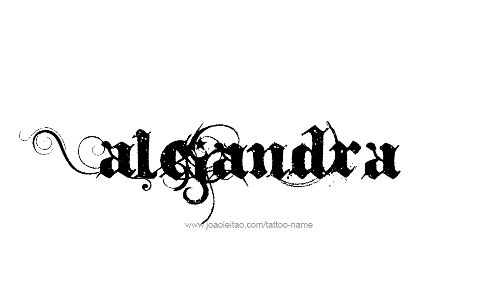 Tattoo Design  Name Alejandra   