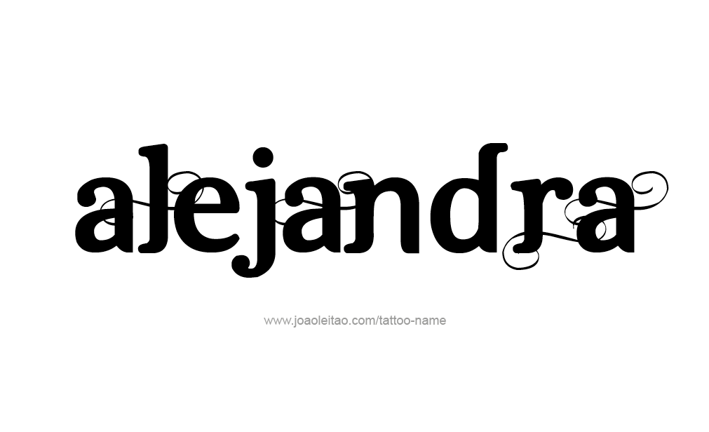 Tattoo Design  Name Alejandra   