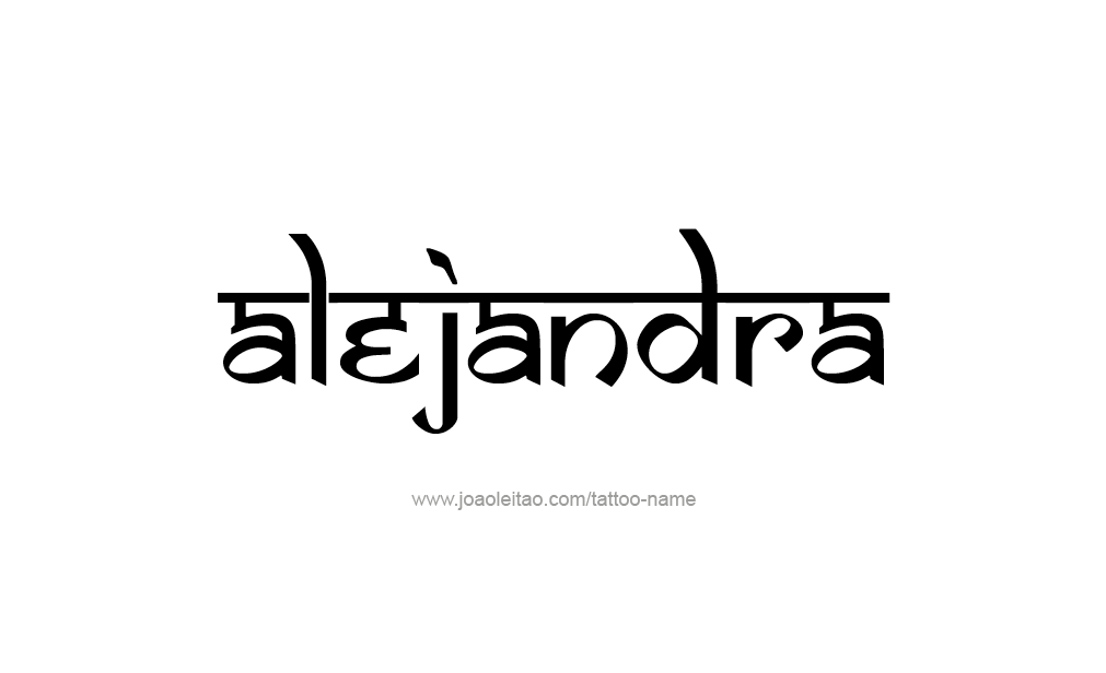 Tattoo Design  Name Alejandra   