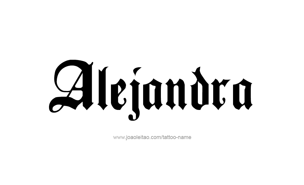 Tattoo Design  Name Alejandra   