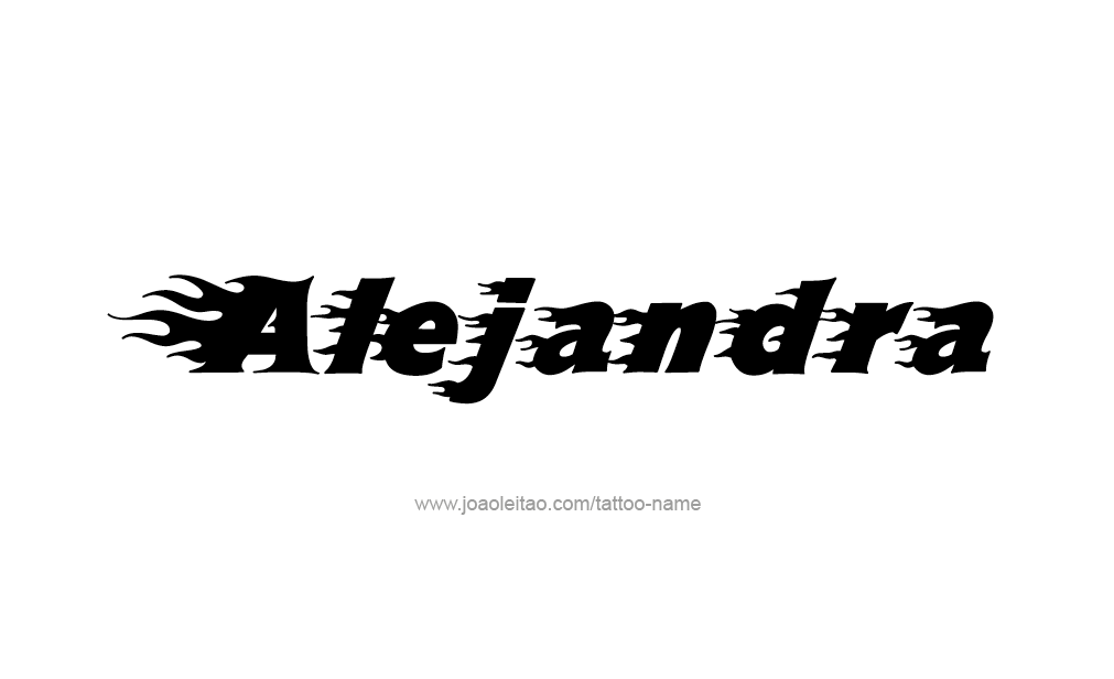 Tattoo Design  Name Alejandra   