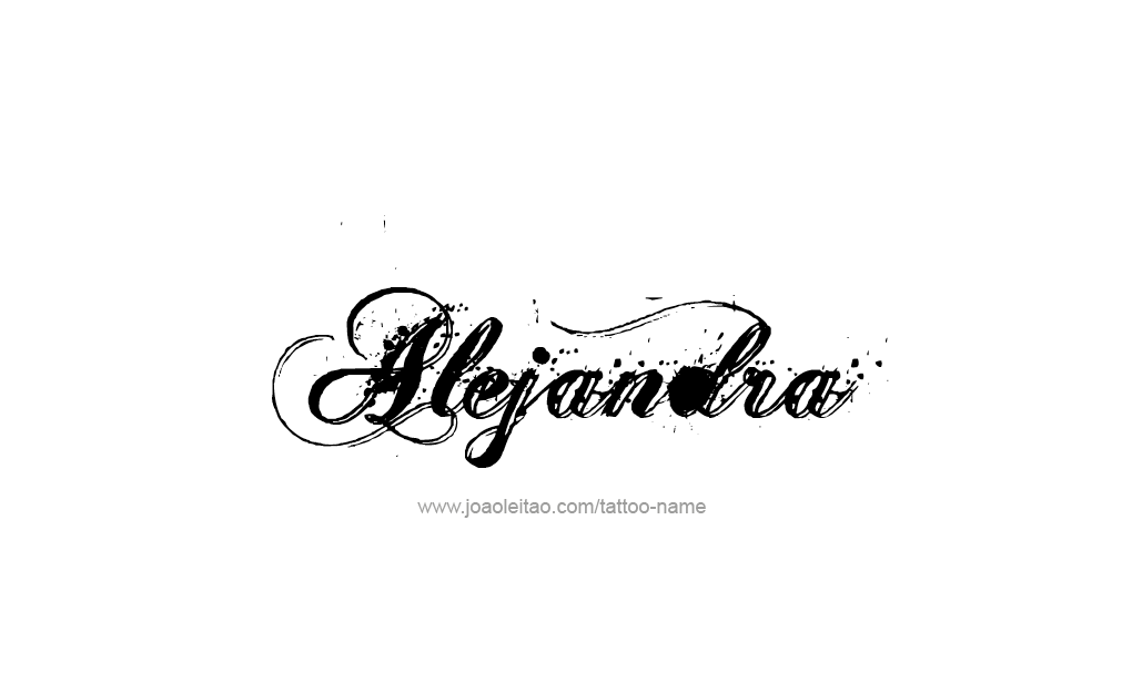 Tattoo Design  Name Alejandra   