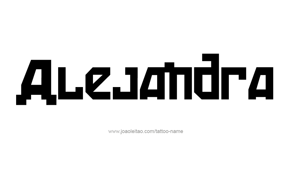 Tattoo Design  Name Alejandra   