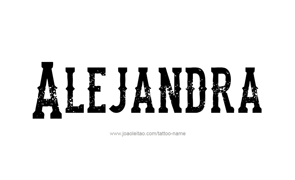 Tattoo Design  Name Alejandra   