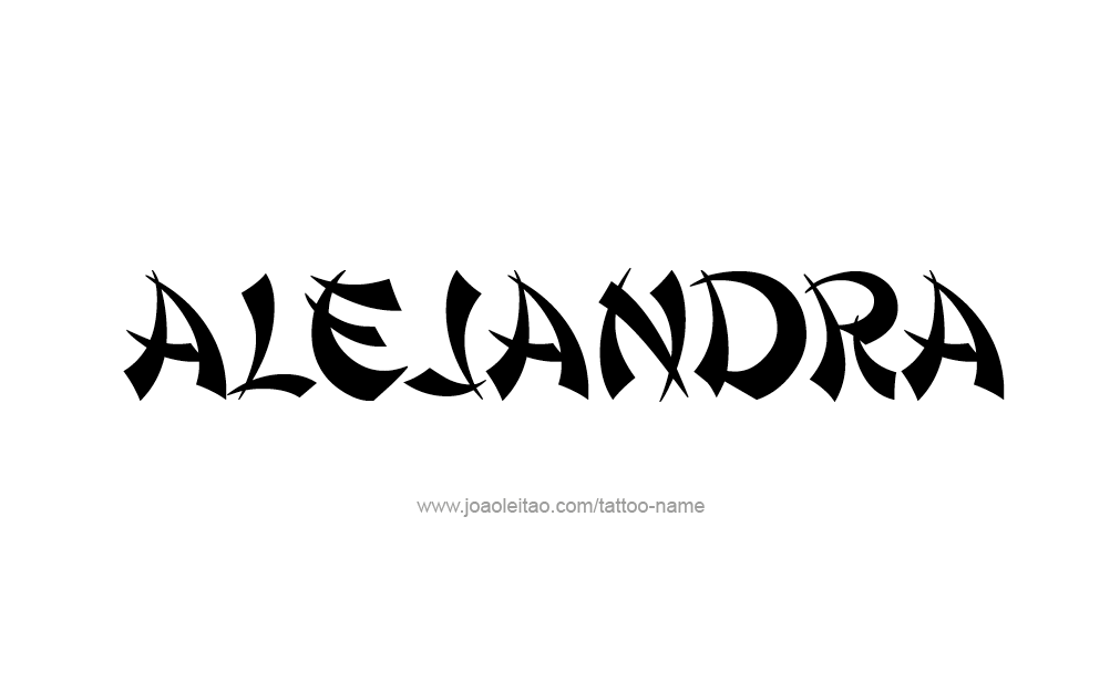 Tattoo Design  Name Alejandra