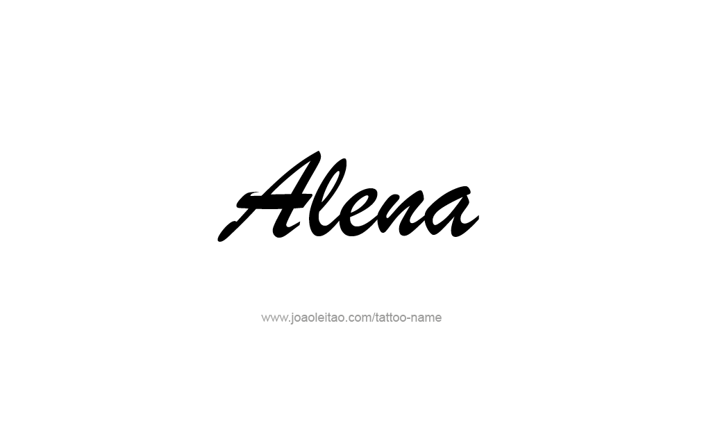 Tattoo Design  Name Alena   