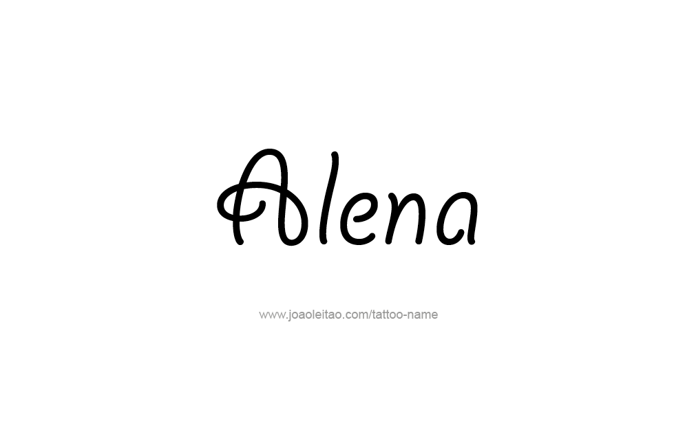 Tattoo Design  Name Alena   